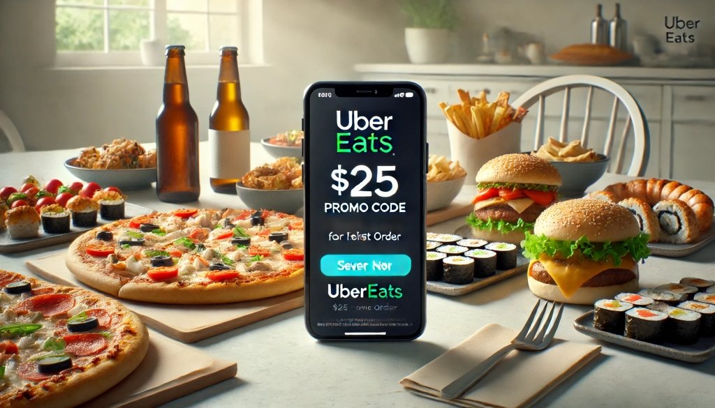 Uber Eats $25 Promo Code First Order Claim & Save Big